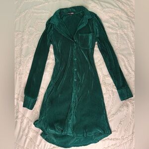 Fashion Nova Teal Mini Dress